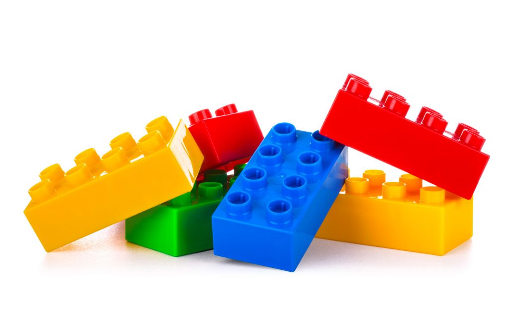 confezionamento di mattoncini LEGO