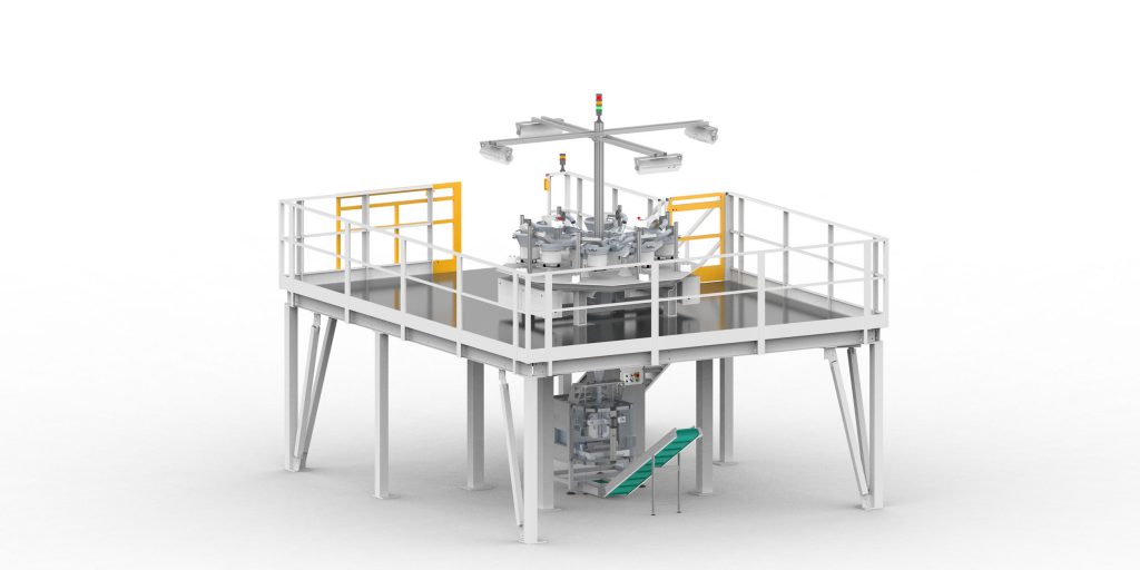 Automatic Kit Packaging Line with Mezzanine Counting Stations