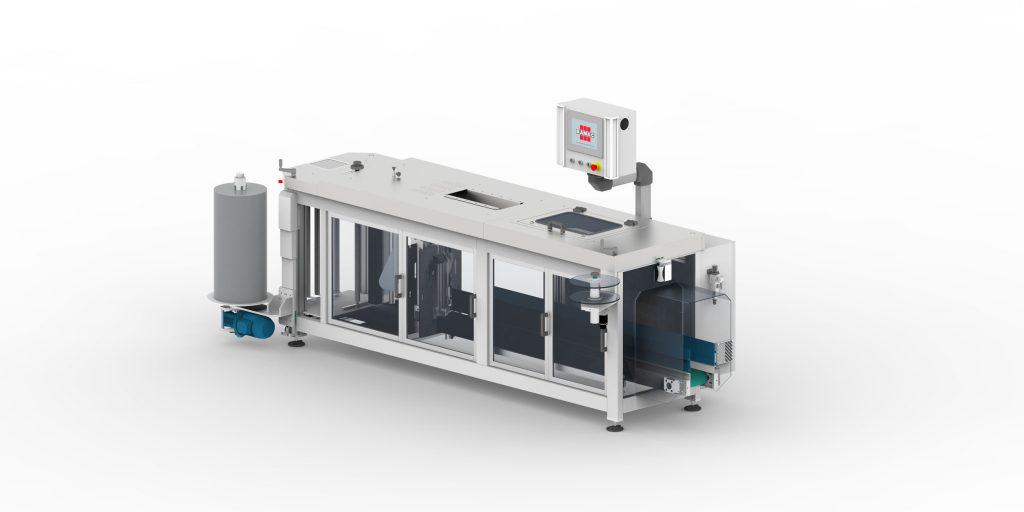 Semi-automatic Vertical packaging machine with U-fold film