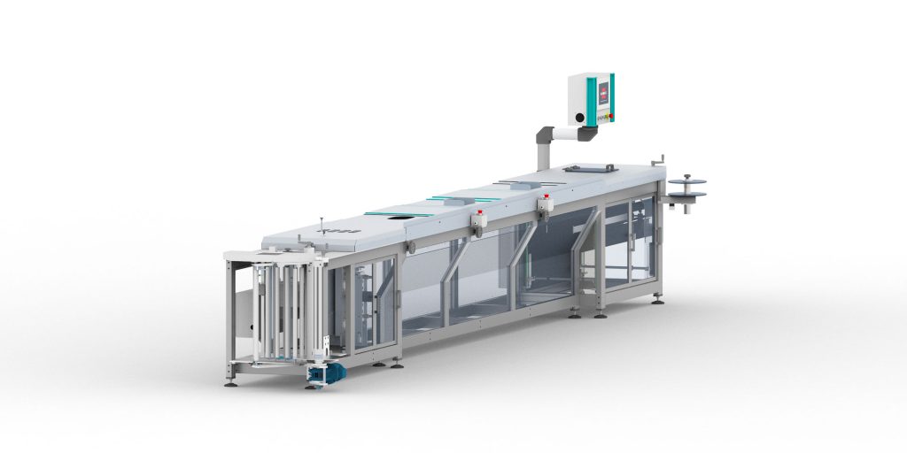 U-fold film vertical packaging machine with multiple loading stations